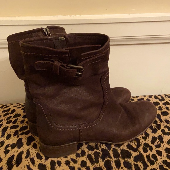 Prada Oiled Leather Flat Bootie VGC 36.5 - Picture 1 of 10